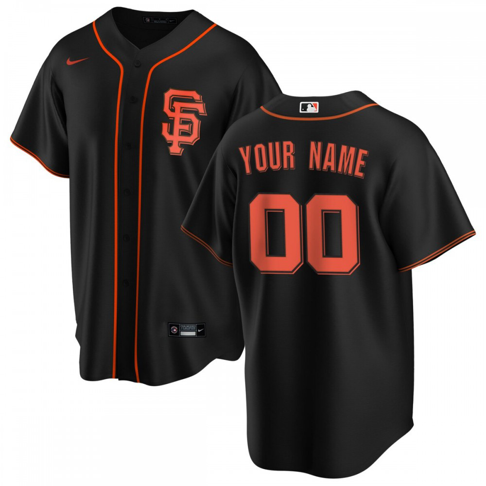 San Francisco Giants Alternate Replica Custom Jersey - Black-Pro Kit Vault | Brand New 26/27 Sports Jerseys
